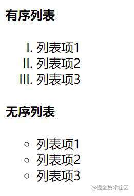 CSS 列表样式